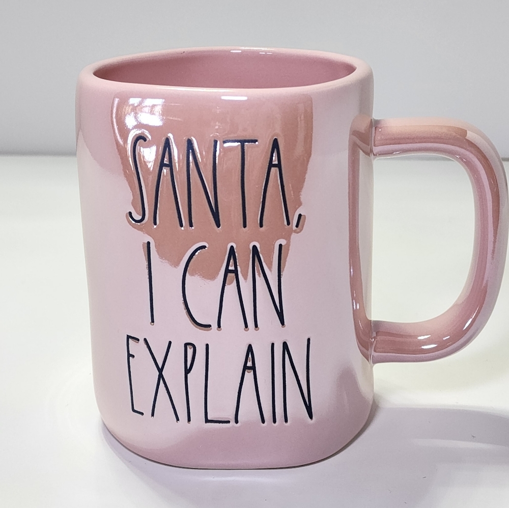 Rae Dunn Santa I Can Explain Mug 2022